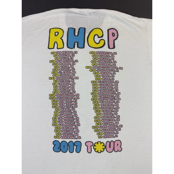 Red Hot Chilli Peppers 2017 Tour Concert Shirt Promo Large Band Tee Rare Art - Picture 9 of 12